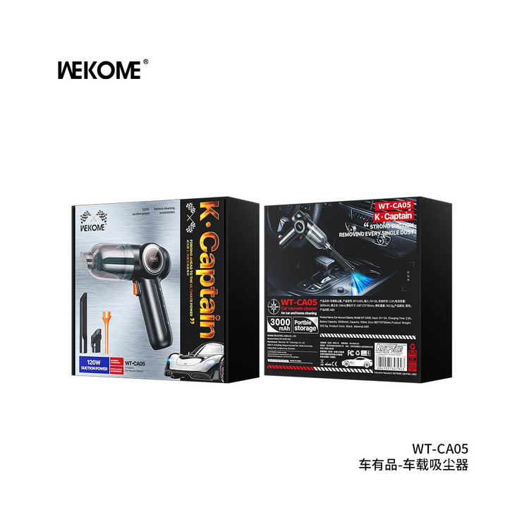 جارو شارژی ویکام مدل WT-CA05 KCaptain-Car Vacuum Cleaner برند WEKOME