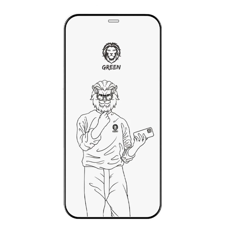 محافظ شفاف صفحه نمایش آیفون 15 پرومکس گرین مدل STEVE 9H HD GLASS PROTECTOR