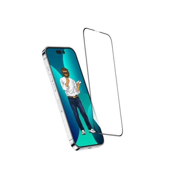 محافظ شفاف صفحه نمایش آیفون 15 پرومکس گرین مدل STEVE 9H HD GLASS PROTECTOR
