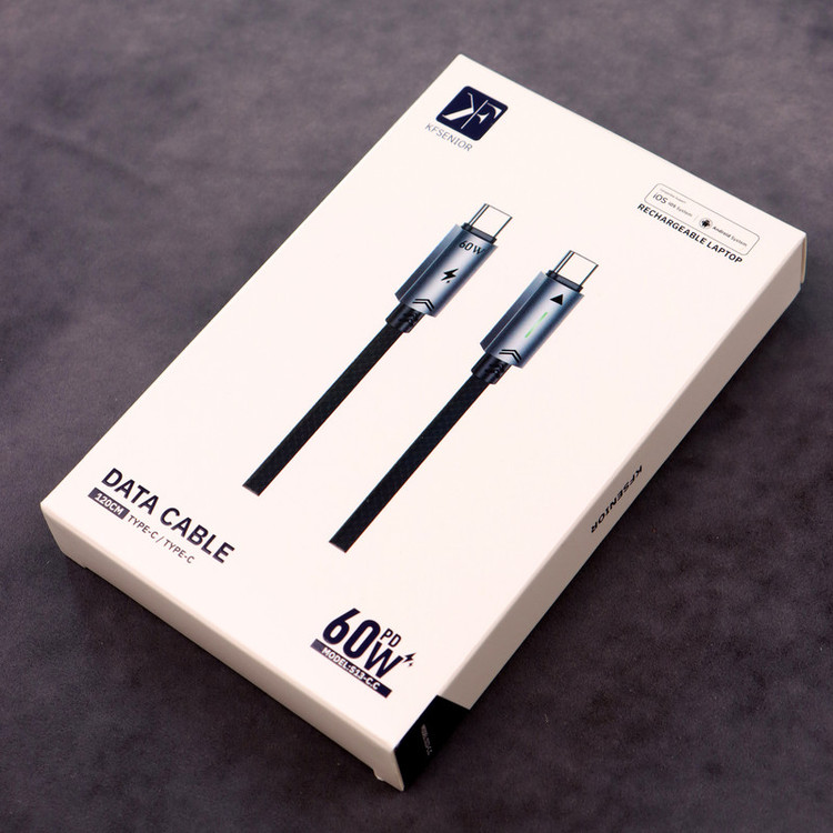 کابل USB-C Kf کی اف سنیور مدل S13_C طول 1.2 متر یو اس بی به تایپ سی