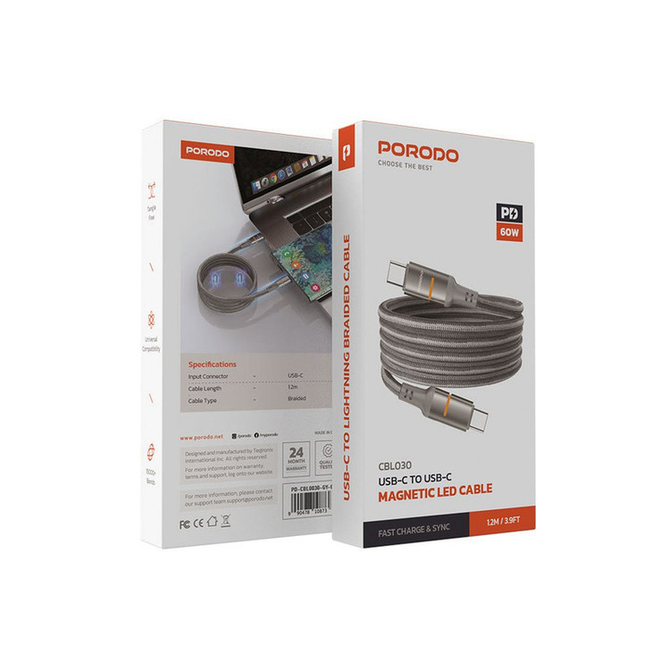 کابل USB-C پرودو مدل PD-CBL0030 طول 1.2 متر